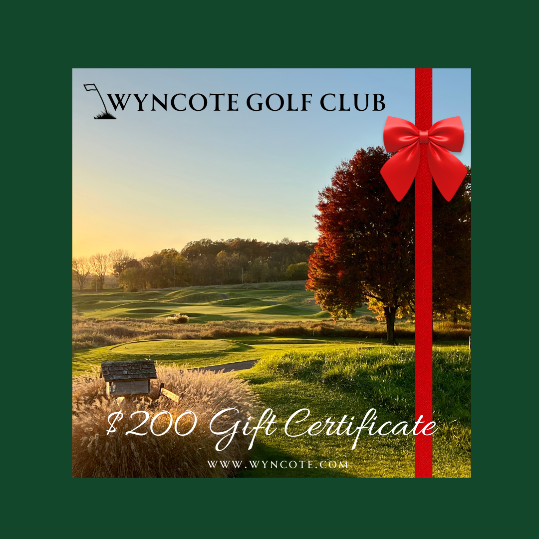 $200 Gift Certificate - Wyncote Golf Club